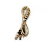 Metal Nylon Braided 3-in-1 Data Cable Android Type-C 3-in-1 USB Fast Charging Quick Gift Charging Cable