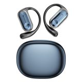 YAGUFE Open Ear Clip Wireless Earbuds Q17 Bluetooth 5.3, Sports Earphones Built-in Microphone with Earhooks & Ear Hook, Wireless Charging Case & Display, Waterproof Fitness Headphones for Running