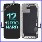 Conjunto de digitalizador de pantalla OLED dura premium YAGUFE con marco para iPhone 12/12 Pro (Generic Plus) 
