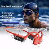 YAGUFE S10 Bone Conduction Bluetooth Earphones New Cross-Border Source Factory Ear-Hook Waterproof Swimming Earphones Underwater Professional