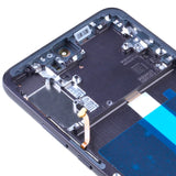 Conjunto de digitalizador de pantalla OLED YAGUFE con marco para Samsung Galaxy S22 Plus 5G S906 (para versión europea) (reacondicionado) - Negro fantasma 