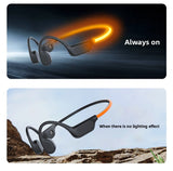 YAGUFE Cross-Border Private Model X500 LED Night Light Headphones with Bone Conduction, Built-in 32GB, Long Battery Life, Swimming Sports Headphones