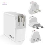 YAGUFE New High-Power 100W European Standard Fast Charge for Samsung Mobile Phone Apple 16 Charger Notebook Double C Port