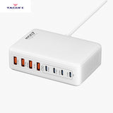 YAGUFE GaN 200W European Standard Multi-Port Charger Suitable for Computer Apple 16 Charger Samsung Charger CE Certification