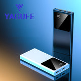 Carga rápida 66w Power Bank 20000mAh Cargador portátil con 4 cables incorporados con pantalla LED Linterna Cargador de teléfono Power Bank Batería 