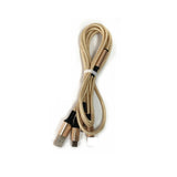 Metal Nylon Braided 3-in-1 Data Cable Android Type-C 3-in-1 USB Fast Charging Quick Gift Charging Cable