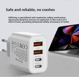 YAGUFE Cross-Border Hot Sale Pd40w European Standard Samsung Charger 2c2a Fast Charge for Apple 15 Samsung Mobile Phone CE Certification