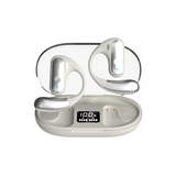 YAGUFE Open Ear Clip Wireless Earbuds Q28 Bluetooth 5.3, Sports Earphones Built-in Microp0hone with Earhooks & Ear Hook, Wireless Charging Case & Display, Waterproof Fitness Headphones for Running