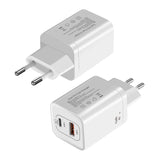 YAGUFE New Gan European Standard 45W Small Fast Charge for iPhone Samsung Charger 45W European Standard AC Charger