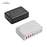 YAGUFE GaN 200W European Standard Multi-Port Charger Suitable for Computer Apple 16 Charger Samsung Charger CE Certification