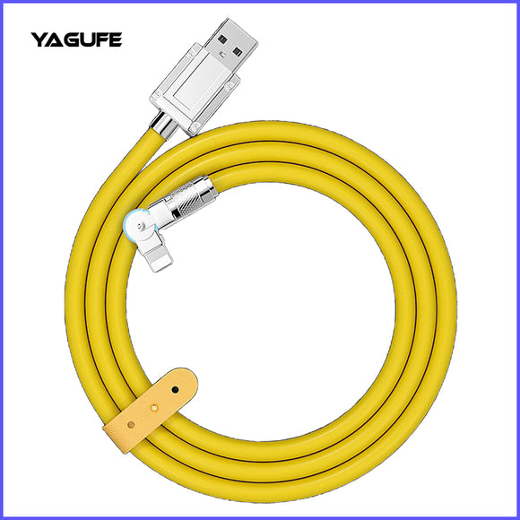 Newly zinc alloy 120W silicone fast USB To Interface Lightning 1 charging cable Multiple 6a Fast Charging Cord Usb to Interface Lightning