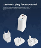 YAGUFE Gallium Nitride 65W UK Standard Charger Multi-Port Fast Charging Suitable for Samsung Apple Tablets Laptops Manufacturer Wholesale