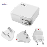 YAGUFE New High-Power 100W European Standard Fast Charge for Samsung Mobile Phone Apple 16 Charger Notebook Double C Port
