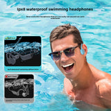 YAGUFE Bone Conduction Headphones x16 Liquid Rubber Coated Open Ear Bluetooth Headphones 32g Memory Long Battery Life Swimming Headphones