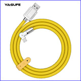 Nueva aleación de zinc 120W silicona rápida USB a Micro USB 1 cable de carga Múltiples 6a Cable de carga rápida Usb a Micro USB 