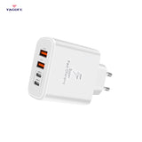 YAGUFE Cross-Border Hot Sale Pd40w European Standard Samsung Charger 2c2a Fast Charge for Apple 15 Samsung Mobile Phone CE Certification