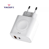 YAGUFE 23W European Standard Apple 16 Watch Three-in-One Wireless Charger Applicable Applewatchs10 Charging Head Apple 15 Fast Charge
