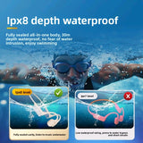 YAGUFE S10 Bone Conduction Bluetooth Earphones New Cross-Border Source Factory Ear-Hook Waterproof Swimming Earphones Underwater Professional