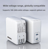 YAGUFE New High-Power 100W European Standard Fast Charge for Samsung Mobile Phone Apple 16 Charger Notebook Double C Port