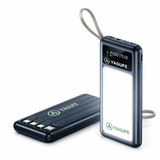 10000mAh  Power Bank Portable Charger with Built in 4 Cables with LED Display Flashlight Phone Charger Power Bank Battery Pack YGF-Y158