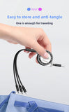 YAGUFE 1-to-3 Retractable Metal Data Cable Three-in-One Charging Cable Compatible with Android Type-C Gift Promotion