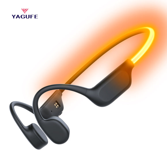YAGUFE Cross-Border Private Model X500 LED Night Light Headphones with Bone Conduction, Built-in 32GB, Long Battery Life, Swimming Sports Headphones