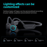 YAGUFE Cross-Border Black Technology New Swimming Sports Night Running 8-Level Waterproof 32G Memory True Bone Conduction Bluetooth Earphones