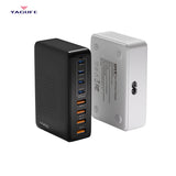 YAGUFE GaN 200W European Standard Multi-Port Charger Suitable for Computer Apple 16 Charger Samsung Charger CE Certification