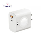 YAGUFE 23W European Standard Apple 16 Watch Three-in-One Wireless Charger Applicable Applewatchs10 Charging Head Apple 15 Fast Charge