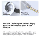 YAGUFE Cross-Border Private Model X500 LED Night Light Headphones with Bone Conduction, Built-in 32GB, Long Battery Life, Swimming Sports Headphones