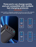 YAGUFE Gallium Nitride 65W UK Standard Charger Multi-Port Fast Charging Suitable for Samsung Apple Tablets Laptops Manufacturer Wholesale
