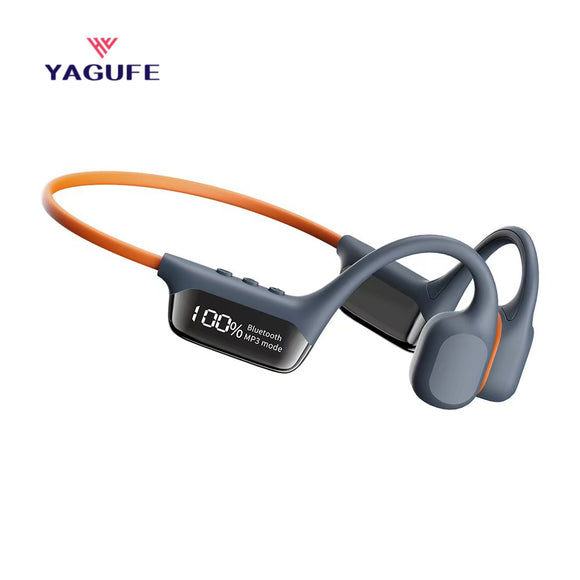 YAGUFE S10 Bone Conduction Bluetooth Earphones New Cross-Border Source Factory Ear-Hook Waterproof Swimming Earphones Underwater Professional