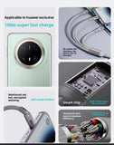 YAGUFE Two Drag Three 100W Data Cable for Apple Huawei Android Multi-Functional Foreign  Drag Three Aluminum Alloy Fast Charge Line