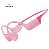 YAGUFE Bone Conduction Headphones x16 Liquid Rubber Coated Open Ear Bluetooth Headphones 32g Memory Long Battery Life Swimming Headphones