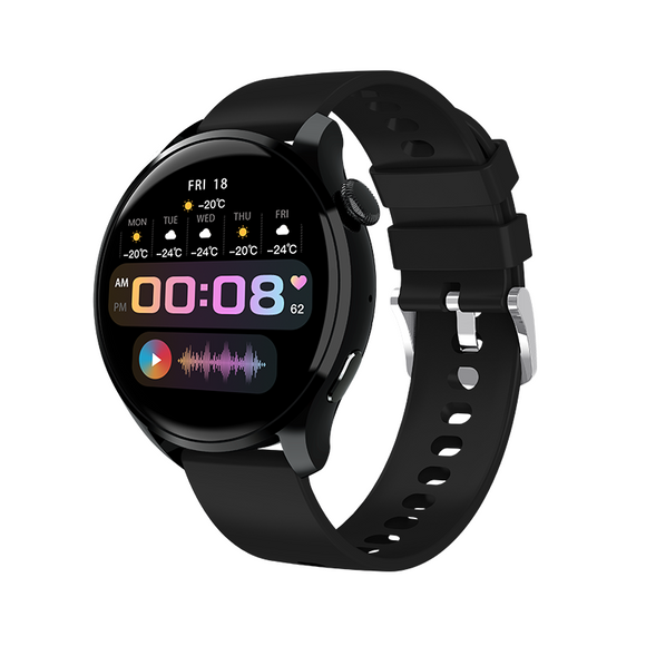 Montre intelligente HW66 pour hommes et femmes, écran de suivi de la condition physique, moniteur de fréquence cardiaque, podomètre, moniteur de sommeil, suivi d'activité pour Android iPhone 