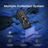 Cargador portátil Power Bank 10000mAh Pantalla LED Batería externa de alta velocidad 4 puertos para teléfonos inteligentes, teléfonos Android, iPhone, tabletas 