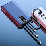 Cargador portátil Power Bank 10000mAh Pantalla LED Batería externa de alta velocidad 4 puertos para teléfonos inteligentes, teléfonos Android, iPhone, tabletas 