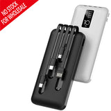 Cargador portátil Power Bank 10000mAh Pantalla LED Batería externa de alta velocidad 4 puertos para teléfonos inteligentes, teléfonos Android, iPhone, tabletas 