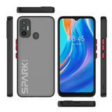 Funda móvil para Tecno Spark 7 Pro Smoke Matte Case P Marco de color de piel de bebé antiarañazos Funda para teléfono móvil para Tecno Spark 6 GO Air 5 4 
